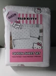 Nip Hello Kitty By Sanrio Queen 4 Piece Sheet Set 100% Cotton White. Fixed Price $79.95.