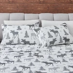 Great Bay Home Queen Size Microfiber Set 4-PIECE Lodge Bed Ultr. Fixed Price $55.99.