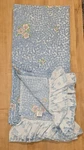 Vtg Martex Queen Top Sheet Ruffled Blue Floral Barbara Brody Shabby Cottagecore. Fixed Price $40.00.