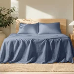 Bare Home Luxury 100% Linen Sheet Set - Deep Pockets Easy Fit. Fixed Price $149.99.