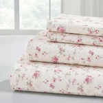 4-PIECE Ultra Soft Microfiber Bed Sheets Set, Wrinkle Free With Deep Pock. Fixed Price $33.83.