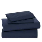 Sky 100% Cotton Percale King/full/twin Sheet Set Navy. Fixed Price $29.99.