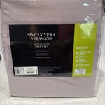 Simply Vera Wang 5-PIECE King 800 Tc Egyptian Cotton Sheet Lavender. Fixed Price $139.00.