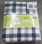 Circo Basic Collection Sheet Set 225 Thread Count Full, Navy Gingham *new. Fixed Price $19.99.