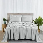 Bibb Home 2000 Count 6-PIECE Rayon From Bamboo Sheet Set King Silver. Fixed Price $49.29.