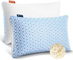 Love Attitude Shredded Memory Foam Pillows Queen (2 Pack), Blue+ White. Fixed Price $74.99.