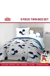 Jay Franco Disney Mickey Mouse Twin Comforter 5 Piece Sheet Pillow. Fixed Price $50.00.