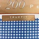 Lady Pepperell Geo Full Fitted Sheet Blue Check Percale Deep Cottagecore. Fixed Price $27.96.