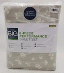 New The Big One Performance Sheet Set With Pillowcases. Floral. Cal King. Fixed Price $69.99.