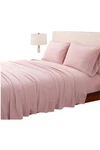 Berkshire Polarfleece Sheet Set With Extra Cases Blush. Fixed Price $32.99.