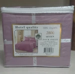 Hotel Quality 2800 Series Queen 4PC Cotton Percale Sheet Set Wrinkle Free Purple. Fixed Price $44.89.
