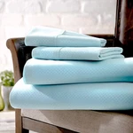 Kaycie Gray Hotel Collection Ultra Soft Checkered 4 Piece Bed Sheet Set. Fixed Price $52.99.