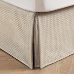 Miye Pleated Waffle Weave Bed Skirt, Tailored Dust Ruffle 12 Inch Drop Easy F.... Fixed Price $40.69.