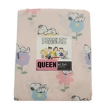 New Peanuts Snoopy Pink Florals Spring Queen Sheet Set Berkshire Blanket 4 Piece. Fixed Price $58.00.