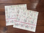 Vintage Queen Pillow Cases Set Of 2 Jc Penney Percale Ivory Floral Cottagecore. Fixed Price $12.99.