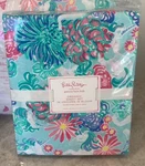 Pottery Barn Kids Lilly Pulitzer Organic Unicorns In Bloom Queen Sheet Set. Fixed Price $159.99.