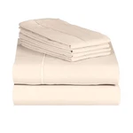 Luxclub 6 Pc Cream California King Microfiber Solid Performance Sheet Set, Soft. Fixed Price $18.99.