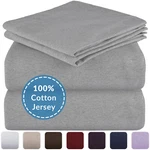 Mellanni Jersey Cotton Sheets W/ Deep Pockets, T-shirt Knit Bed Set (4-PIECE). Fixed Price $49.97.