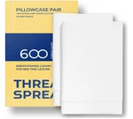 100% Pure Egyptian Cotton Pillow Cases - 600 Thread Count Queen/sta. Fixed Price $19.70.