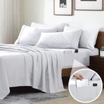 Cathay Home Queen Double-sided Organizer Pocket Fitted Smart Sheet White. Fixed Price $27.13.
