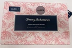 Tommy Bahama Queen Pink Tropical Washed Cotton Percale Sheet Set New. Fixed Price $74.95.