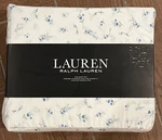 Lauren Ralph King Size Set Cotton Blue Floral. Fixed Price $90.00.