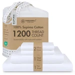 Threadmill 100% American Certified Supima Cotton Sheets King Size 1200 Threa.... Fixed Price $332.80.