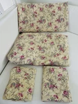 Venus Home Rose Chintz Floral Cotton Sheet Set Full Queen Shabby Chic 4 Piece. Fixed Price $49.00.