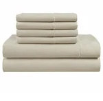 Hotel Signature 800 Thread Count Cotton 6-PIECE Sheet Set Queen Beige. Fixed Price $88.00.