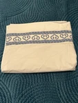 Williams Sonoma White Pillowcase Blue Tile Trim - King Size Crisp Cotton. Fixed Price $40.00.