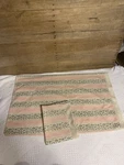 Set Of 2 Vintage Louis Nichole Standard Pillow Cases Pink Striped With Flowers. Fixed Price $26.00.