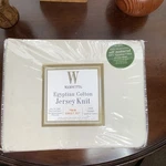 Wamsutta Jersey Knit Twin Sheet Set 100 % Combed Egyptian Cotton Extra Deep. Fixed Price $68.17.