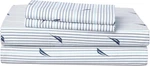 - Queen Sheets, Cotton Percale Bedding Set, Casual Home Decor (audley Stripe Blu. Fixed Price $85.99.