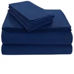 Tribeca Living Flsoedss Luxury Solid Flannel Deep Pocket Sheet Set, Full, Dar.... Fixed Price $81.27.