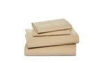 Sky 100% Cotton Percale Sheet Set Tan. Fixed Price $45.99.