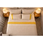 Frette Sateen Breeze Bed Sheet Set King Beige Mustard Yellow Nwt Msrp $1025. Fixed Price $486.00.