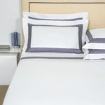 Frette Forever Bordo Queen Shagreen Skin Flat Sheet 2 Shams Set Opal Blue Italy. Fixed Price $1899.00.