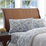 Tommy Bahama Home Pen And Ink Palm Toile 4-PC. Sheet Set Queen Blue/white. Fixed Price $59.00.