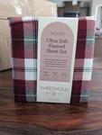 Twin 400 Thread Count Performance Holiday Sheet Set Green/red Plaid - Threshold. Fixed Price $29.98.