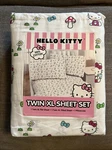 New Hello Kitty Sanrio Twin Xl Sheet Set Mushroom Flowers. Fixed Price $39.00.
