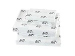 Fancy Collection Sheet Set Elephants Light Grey White New (full). Fixed Price $29.91.