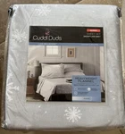 Cuddl Duds Snowflake Queen Flannel Sheet Set Winter Heavy Cotton. Fixed Price $59.48.