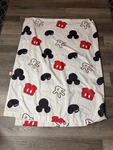 Mickey Mouse Flat Full Sheet Disney White Red Black Photo Background Jay Franco. Fixed Price $24.99.