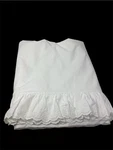 Ralph Lauren Bromley Deep Drop Queen Flat Sheet 100% Cotton Ruffled Eyelet New. Fixed Price $99.99.