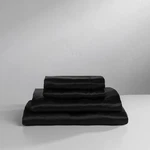 Baltic Linen Satin Luxury Sheet Set King Black 4-PIECE. Fixed Price $27.11.