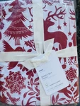 Pottery Barn Christmas Nordic Stag Deer King Sheet Set Organic Cotton Tree Dove. Fixed Price $198.95.