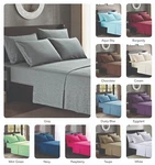 Platinum Hotel Quality Embossed Queen Sheet Set 4 Pillow Cases Gray Grey Silver. Fixed Price $124.99.