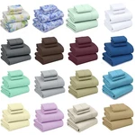 1800 Series 4 Piece Microfiber Bed Sheet Set Ultra Soft Hotel Deep Pocket. Fixed Price $23.99.