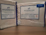 New Southern Tide 6PC King Size Sheet Set Skipjack 300 Thread Count Color Sand. Fixed Price $150.00.