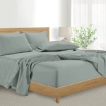 Kathy Ireland Home 1000 Thread Count Cotton 6-PIECE Sheet Set,king Soft Silver. Fixed Price $61.51.